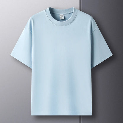 CHIROM SUPPLY Men's 100% Pure Cotton Short Sleeve Round Breathable T-shirt