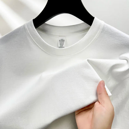 CHIROM SUPPLY Men's 100% Pure Cotton Short Sleeve Round Breathable T-shirt
