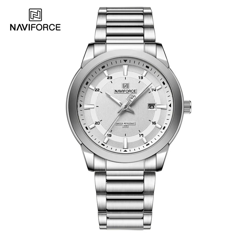 NAVIFORCE Men's Casual Luxury Stainless Steel Wristwatch