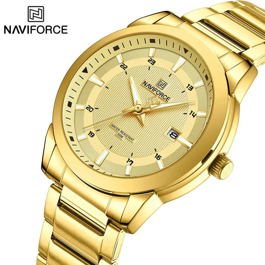 NAVIFORCE Men's Casual Luxury Stainless Steel Wristwatch