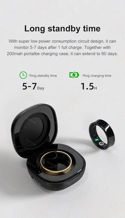 Qring R09 Men's Fitness Tracker Waterproof Remote Control Electronic New Arrival Smart-Ring.