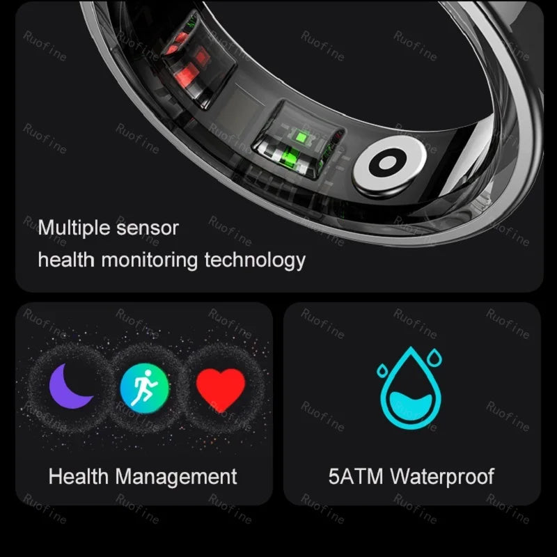 Qring R09 Men's Fitness Tracker Waterproof Remote Control Electronic New Arrival Smart-Ring.