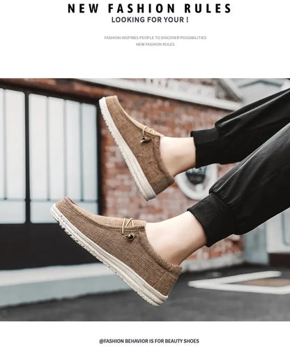 CHIROM SUPPLY Men's Lightweight Leisure Breathable Outdoor Canvas Shoes