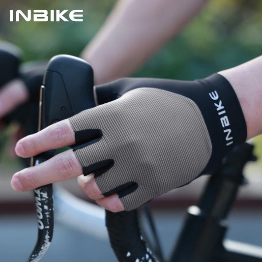INBIKE Men's Padded Shock-Absorbing Summer Cycling Gloves