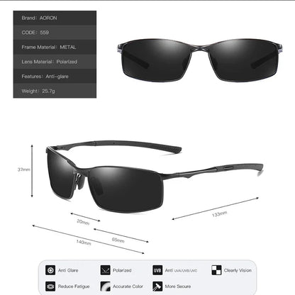 AORON Mens Polarized Driving UV400 Anti-Glare Sunglasses