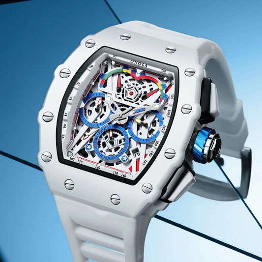 ONOLA Men's Luxury Silicone Sports Wristwatch Waterproof