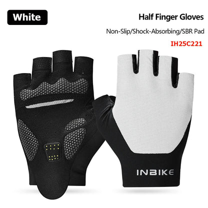 INBIKE Men's Padded Shock-Absorbing Summer Cycling Gloves