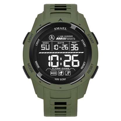 SMAEL Men's Digital LED Alarm Watch Waterproof