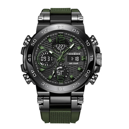 FOXBOX Men's Digital Military Sport Watch 50m Waterproof LED