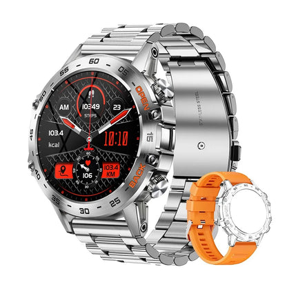 MEVADEN Men's Steel 1.39 Sports Waterproof Smart Watch with Call/Bluetooth+Fitness Tracker+IP67 For Android+IOS