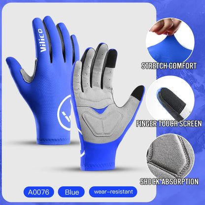 Vilico Men's Gel Touch Screen Sports+Cycling Gloves