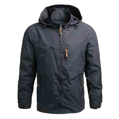 CHIROM SUPPLY Men's Casual Waterproof Hooded Windbreaker Jacket