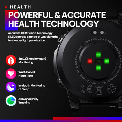 ZEBLAZE VIBE 7 PRO 1.43'' AMOLED Sports Smartwatch for Men