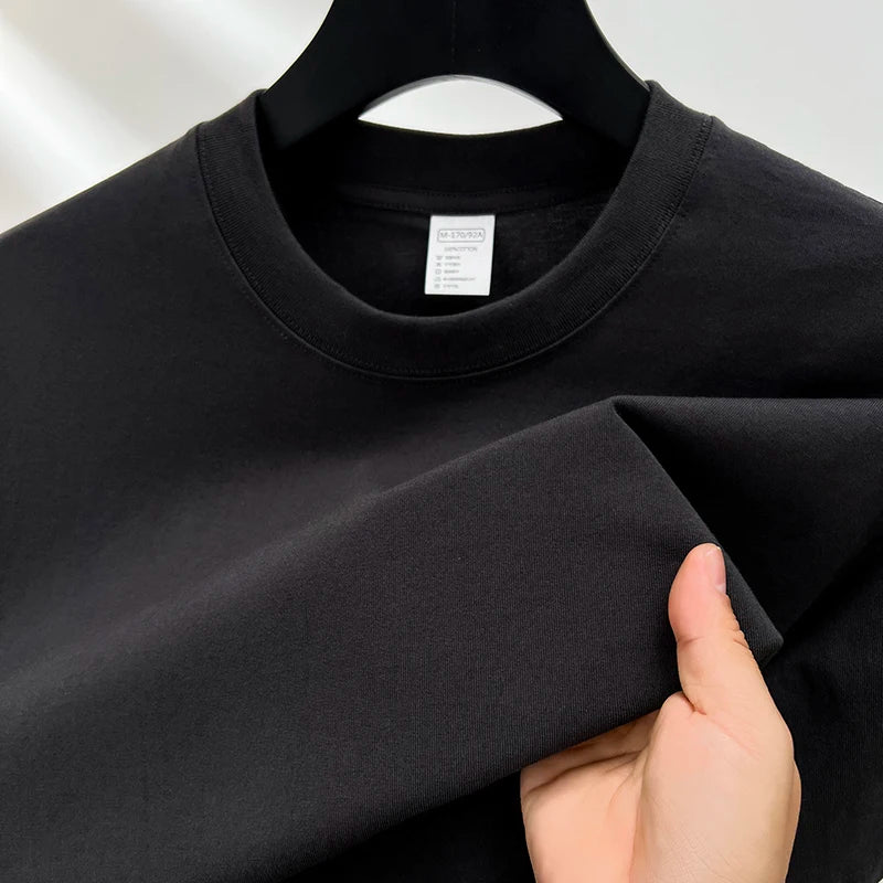 CHIROM SUPPLY Men's 100% Pure Cotton Short Sleeve Round Breathable T-shirt