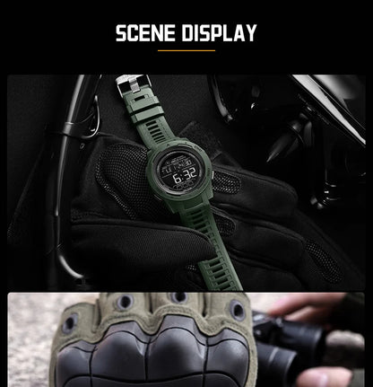 SMAEL Men's Digital LED Alarm Watch Waterproof