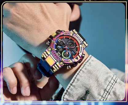 SMAEL 8110 Men's New Sports LED 50m Waterproof Digital Shockproof Electronic Wristwatch.