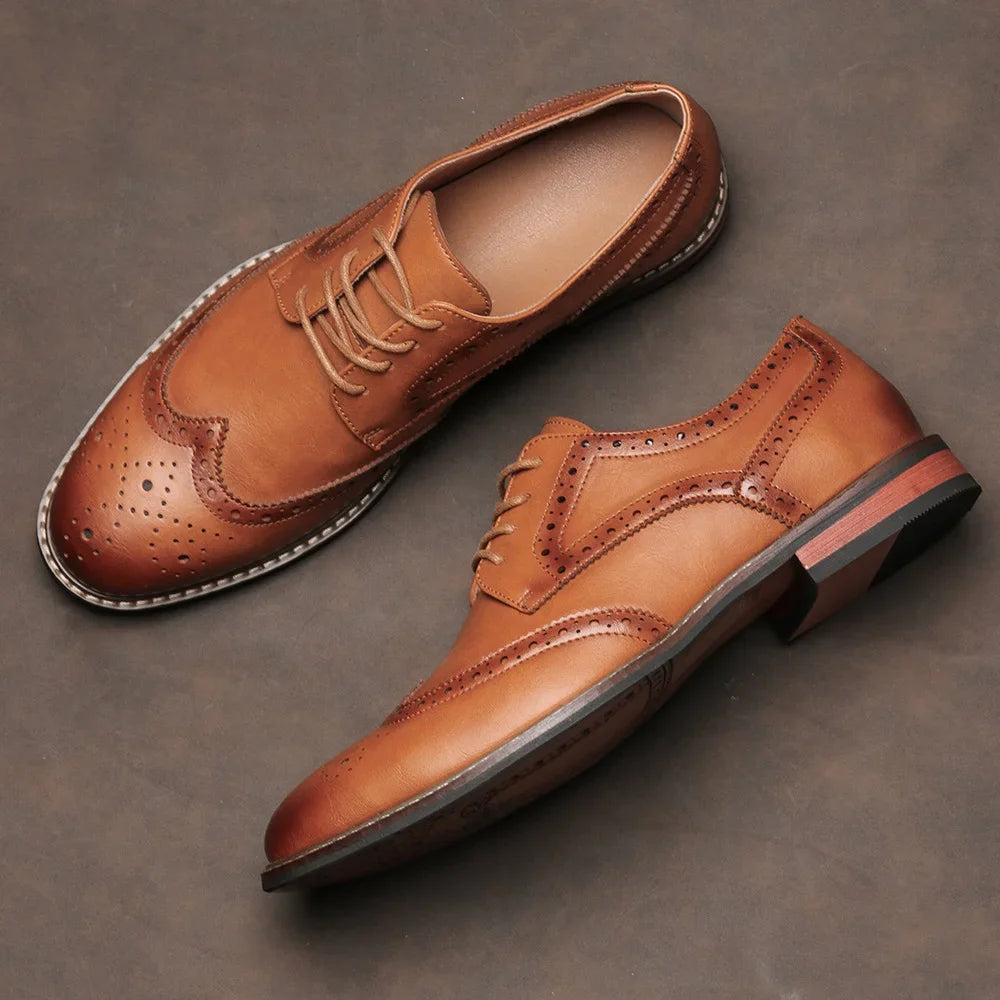CHIROM SUPPLY Men's Brogue Dress Shoes