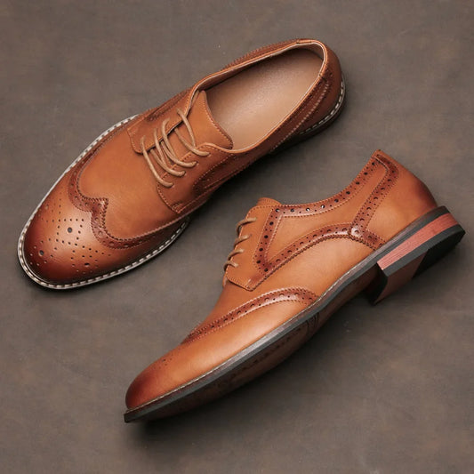 CHIROM SUPPLY Men's Brogue Dress Shoes
