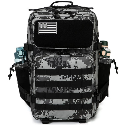 CHIROM SUPPLY Men's 50L Tactical Survival Backpack with Rucksack Bottle Holder.