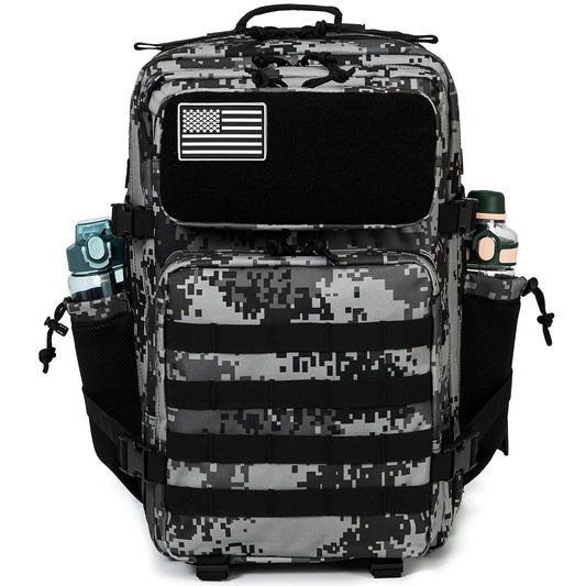 CHIROM SUPPLY Men's 50L Tactical Survival Backpack with Rucksack Bottle Holder.