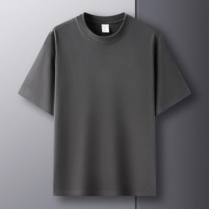 CHIROM SUPPLY Men's 100% Pure Cotton Short Sleeve Round Breathable T-shirt