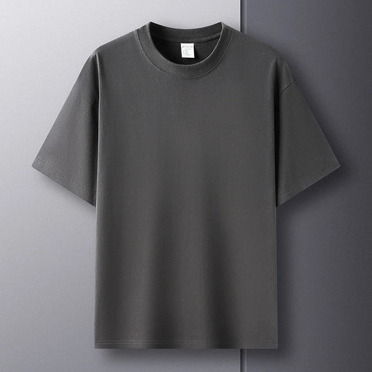 CHIROM SUPPLY Men's 100% Pure Cotton Short Sleeve Round Breathable T-shirt