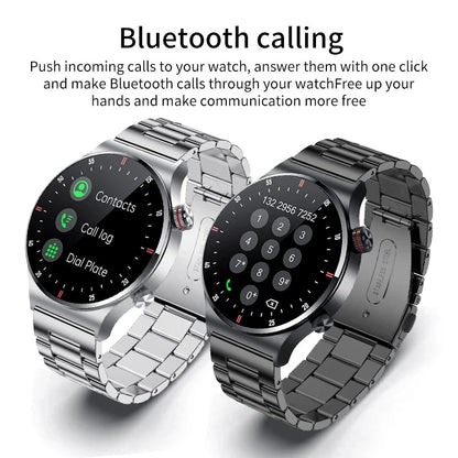 LIGE ECG+PPG Men's Waterproof Bluetooth Sport Smart Watch AMOLED NFC For Android & IOS