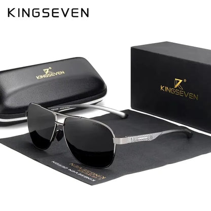 KINGSEVEN Polarized Aluminum Sunglasses Men UV400 HD Lens