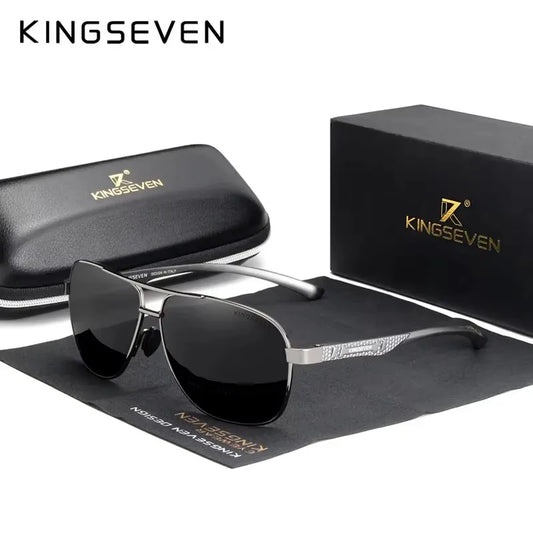 KINGSEVEN Polarized Aluminum Sunglasses Men UV400 HD Lens