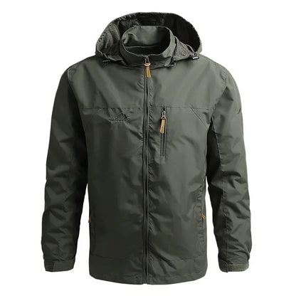 CHIROM SUPPLY Men's Casual Waterproof Hooded Windbreaker Jacket