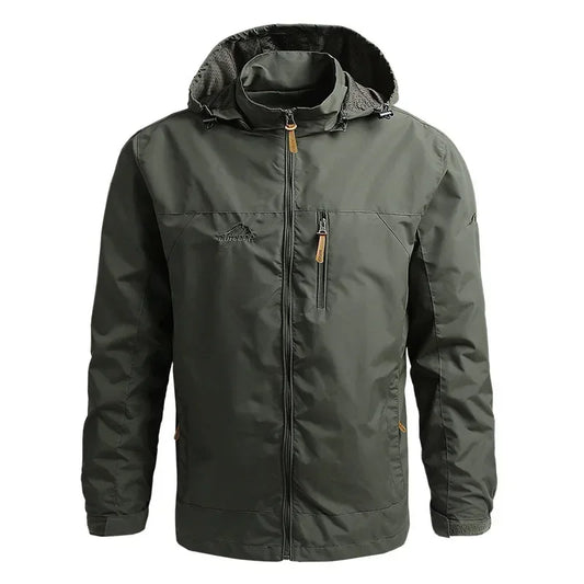 CHIROM SUPPLY Men's Casual Waterproof Hooded Windbreaker Jacket
