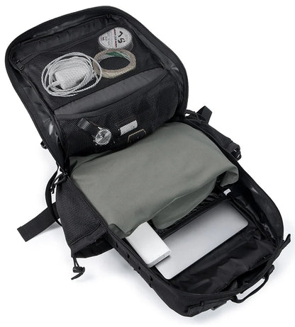 CHIROM SUPPLY Men's 50L Tactical Survival Backpack with Rucksack Bottle Holder.