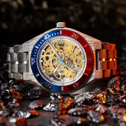 BOBO BIRD Men's Wooden Mechanical Luxury Wristwatch