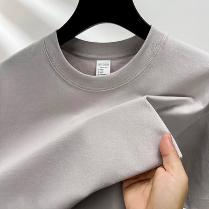 CHIROM SUPPLY Men's 100% Pure Cotton Short Sleeve Round Breathable T-shirt