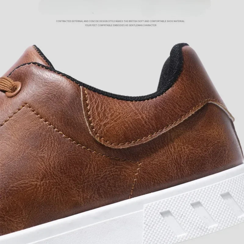 CHIROM SUPPLY Men's Classic Casual Leather Sneakers