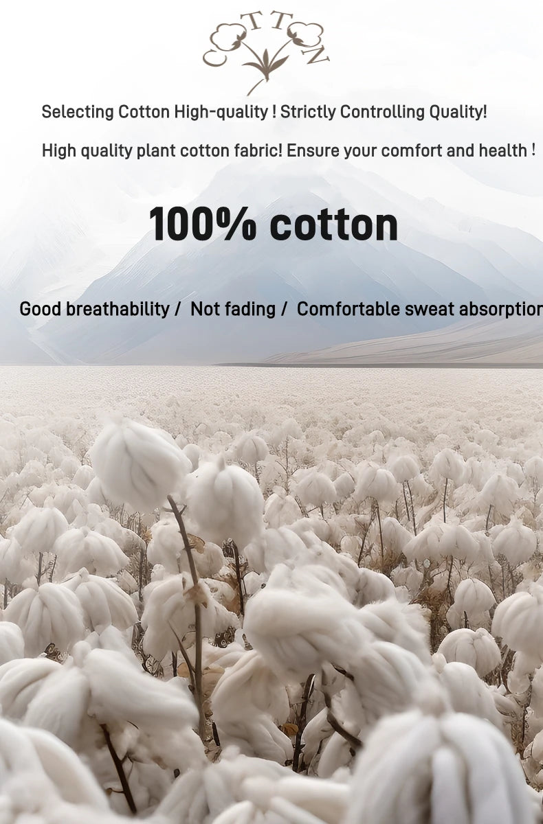 CHIROM SUPPLY Men's 100% Pure Cotton Short Sleeve Round Breathable T-shirt