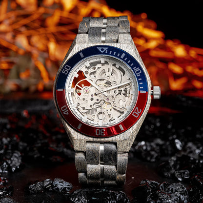 BOBO BIRD Men's Wooden Mechanical Luxury Wristwatch