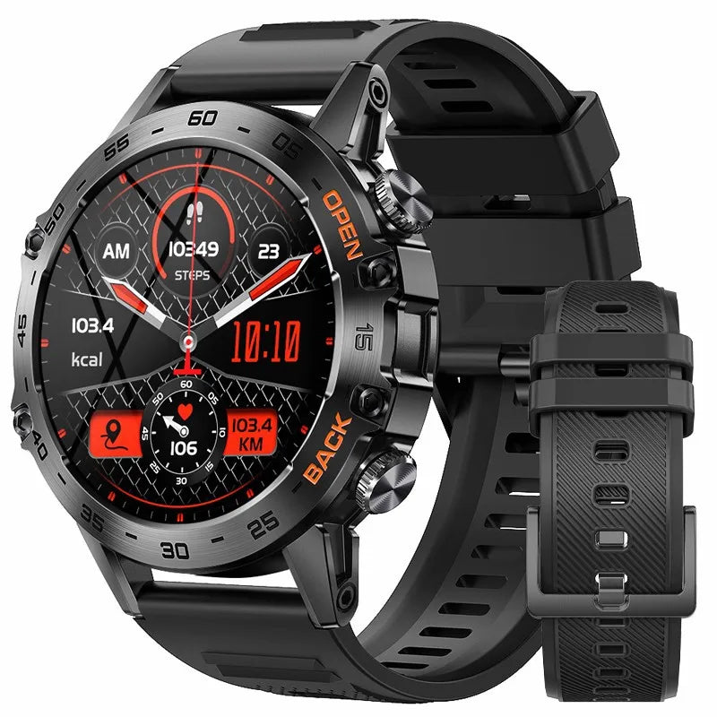 LIGE 1.39" Men's Outdoor Sport Smart Watch for Android + IOS Phone