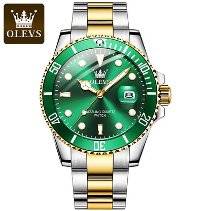 OLEVS Men's Luxury Quartz Waterproof Wristwatch