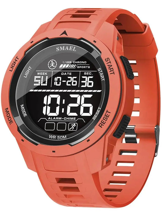 SMAEL Men's Digital LED Alarm Watch Waterproof