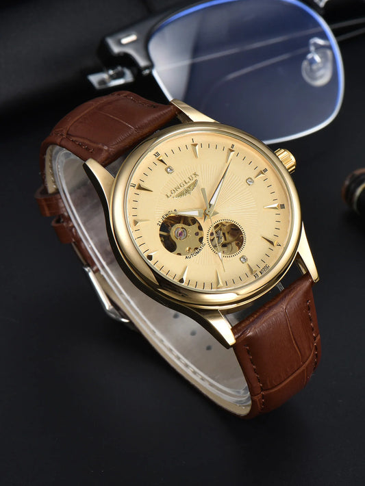 LONGLUX Elegant Men's Mechanical Wristwatch