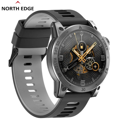 NORTH EDGE Men's HD AMOLED Smartwatch w/ Compass+GPS
