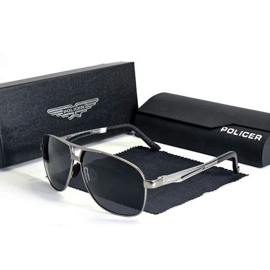 POLICER Men's Classic Police Style Sunglasses with UV 400 Protection
