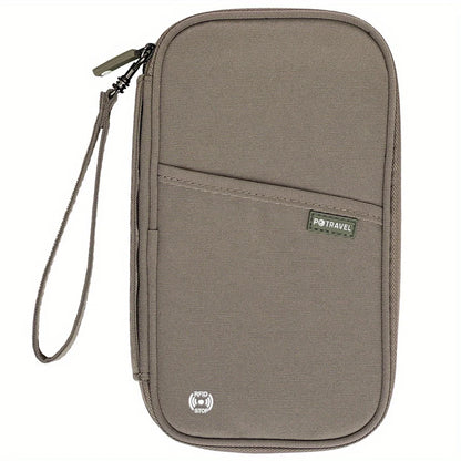 CHIROM SUPPLY Men's RFID Blocking Multi Functional Travel Document Passport and Wallet Case