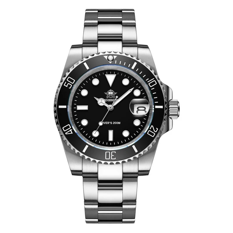 ADDIESDIVE Men's Stainless Steel Business Leisure Waterproof Watch