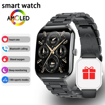 Ultra Thin 1.96" AMOLED 360 HD Men's Smartwatch