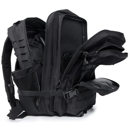 CHIROM SUPPLY Men's 50L Tactical Survival Backpack with Rucksack Bottle Holder.